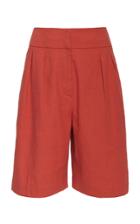 Brunello Cucinelli Pleated Linen-blend Shorts