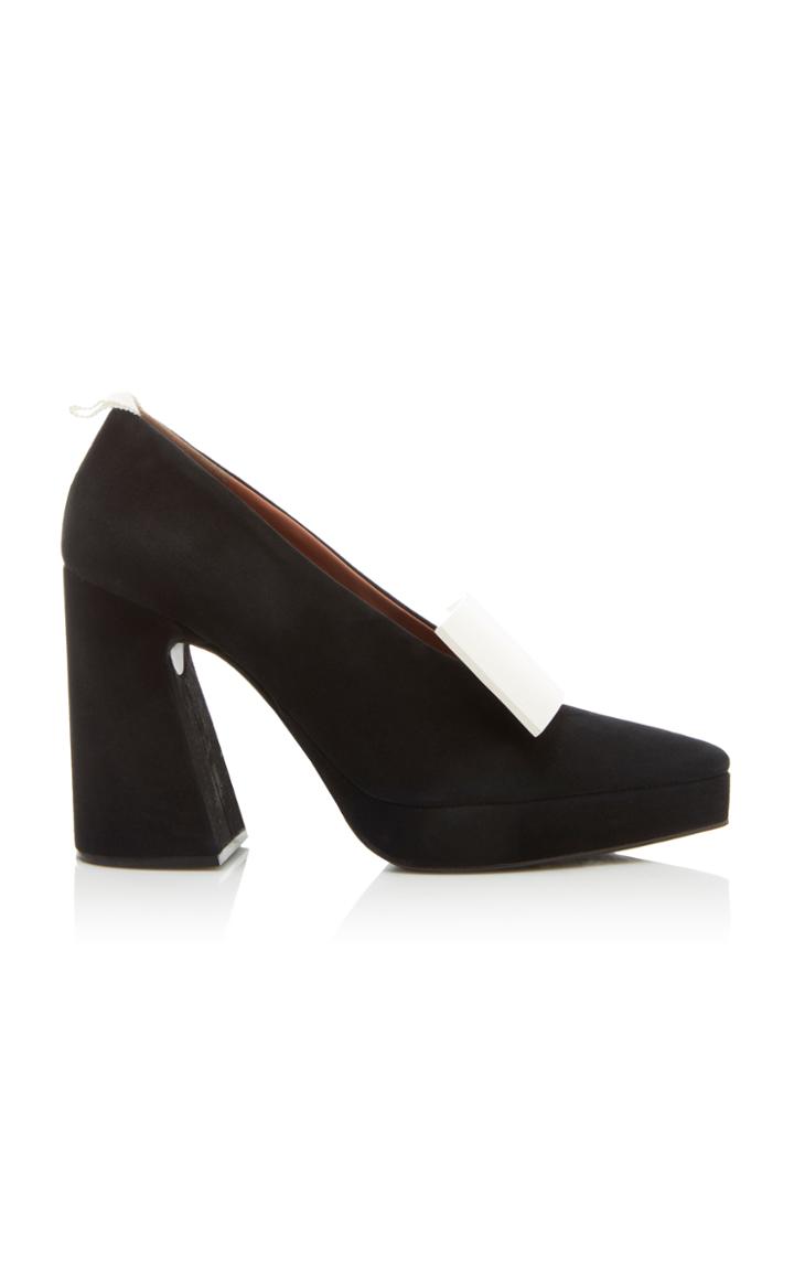 Proenza Schouler Suede Buckle Pump