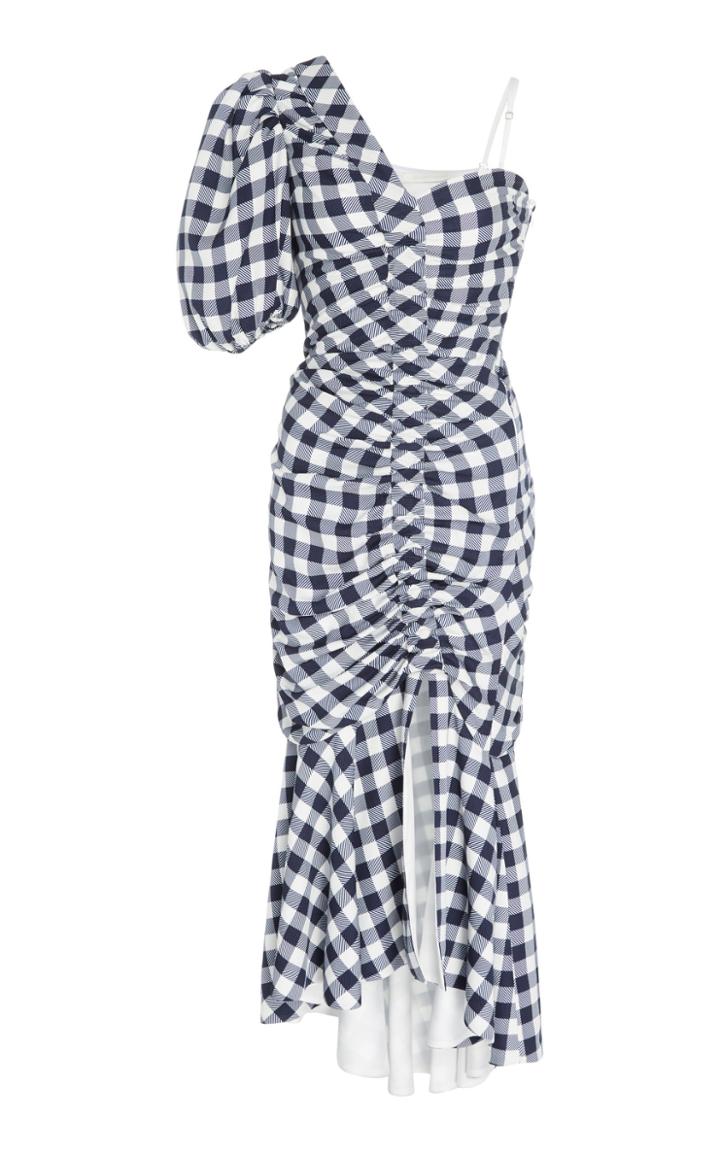 Jonathan Simkhai Luxe Twill One Sleeve Dress