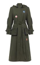 Ulyana Sergeenko Demi Couture Hooded Midi Length Raincoat