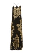 Marie France Van Damme Silk And Lurex Maxi Dress