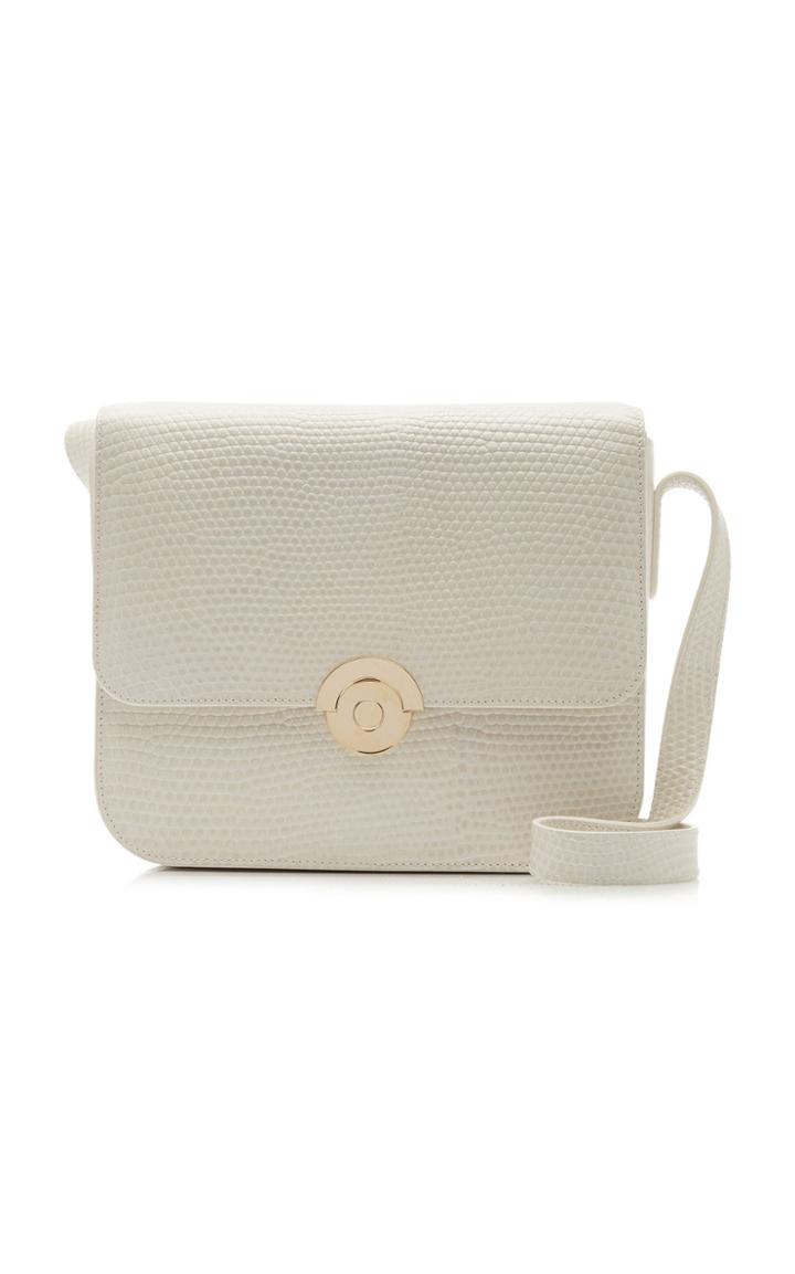 Moda Operandi Co Classic Lizard-effect Leather Box Crossbody Bag