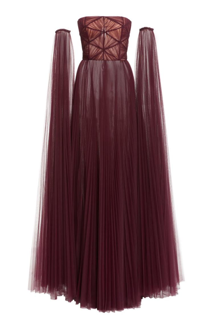 Moda Operandi J. Mendel Pliss-organza Strapless Gown