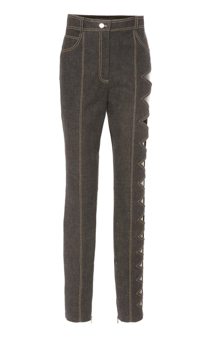 Moda Operandi David Koma High-waisted Cutout Jeans Size: 6