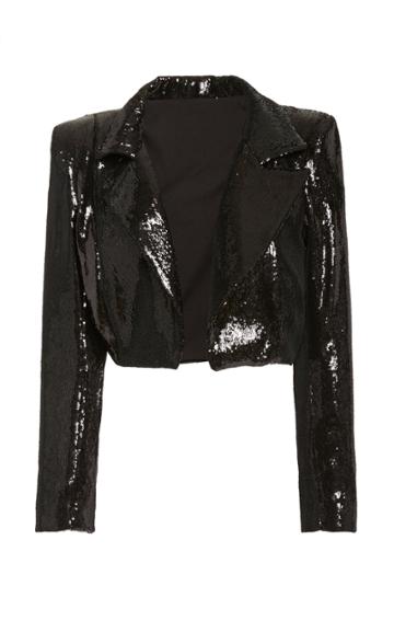 Monot Sequin Cropped Jacket