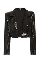 Monot Sequin Cropped Jacket