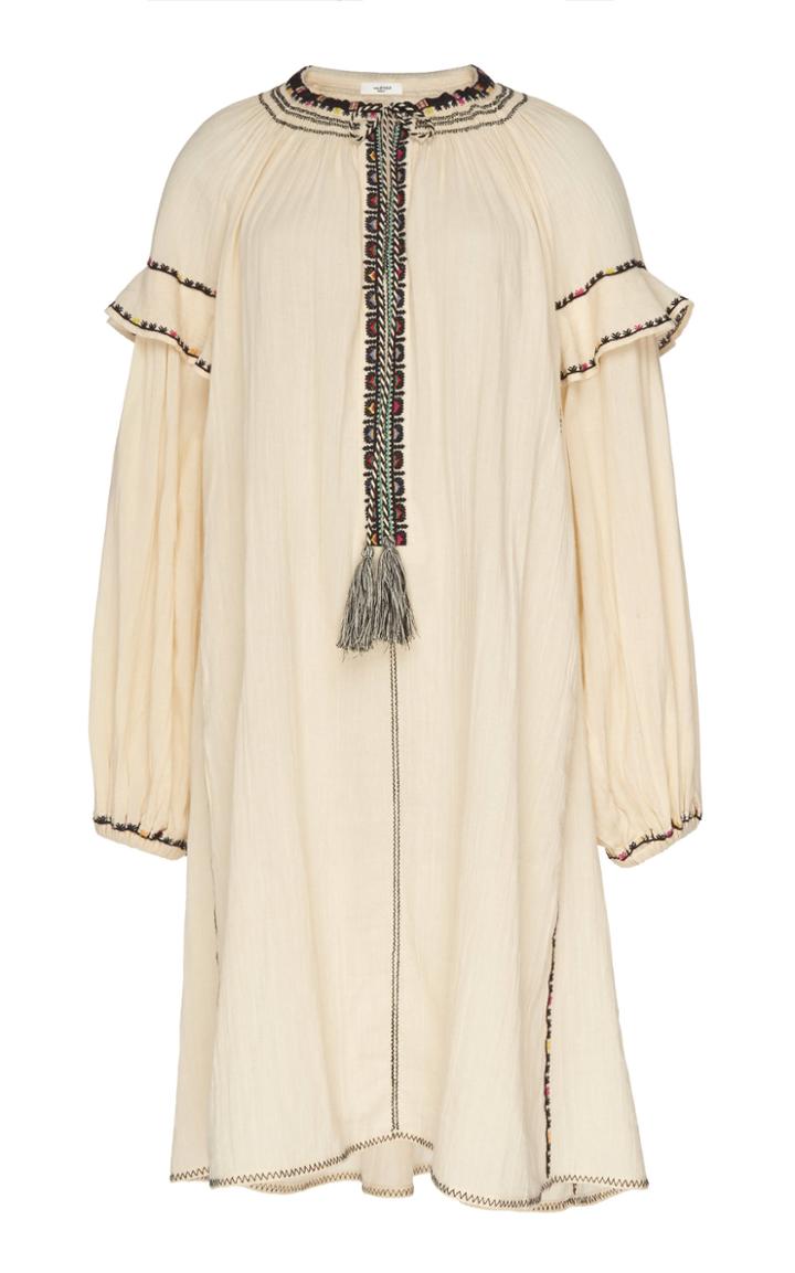 Isabel Marant Toile Ralya Embroidered Cotton-gauze Mini Dress