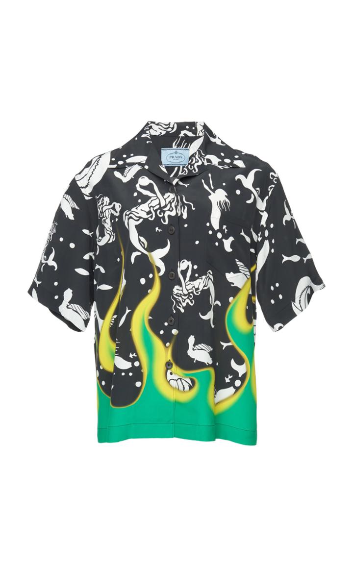 Prada Printed Voile Shirt