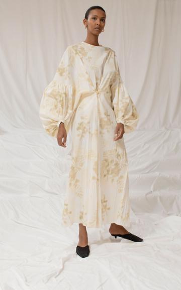 Moda Operandi Sandra Mansour Parfum Pic Printed Plisse Midi Dress