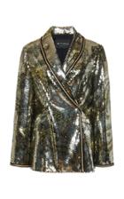 Etro Sequined Collared Tulle Blazer