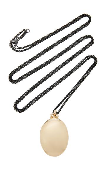 Monica Rich Kosann 18k Gold And Steel Necklace