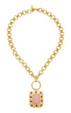 Valre Lyria Pink Swarovski Pendant Chain Necklace