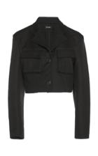 Atlein Cropped Cotton-blend Military Jacket