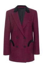 Blaz Milano Fair And Square Checked Double Breasted Wool Blazer