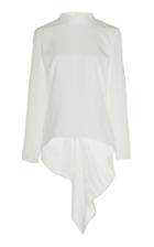 Markarian Lombard Draped Silk Top