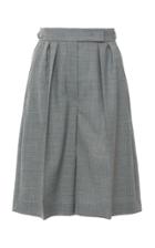 Moda Operandi Max Mara Ondina Pleated Wool-blend Shorts Size: 0