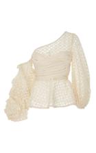 Johanna Ortiz M'o Exclusive Waterwheel Cold Shoulder Blouse