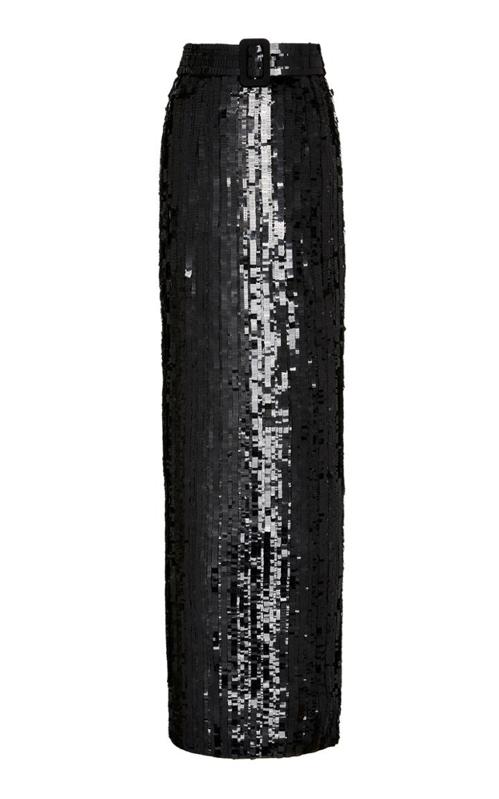 Moda Operandi Rachel Gilbert Hunter Pailette-embellished Maxi Skirt