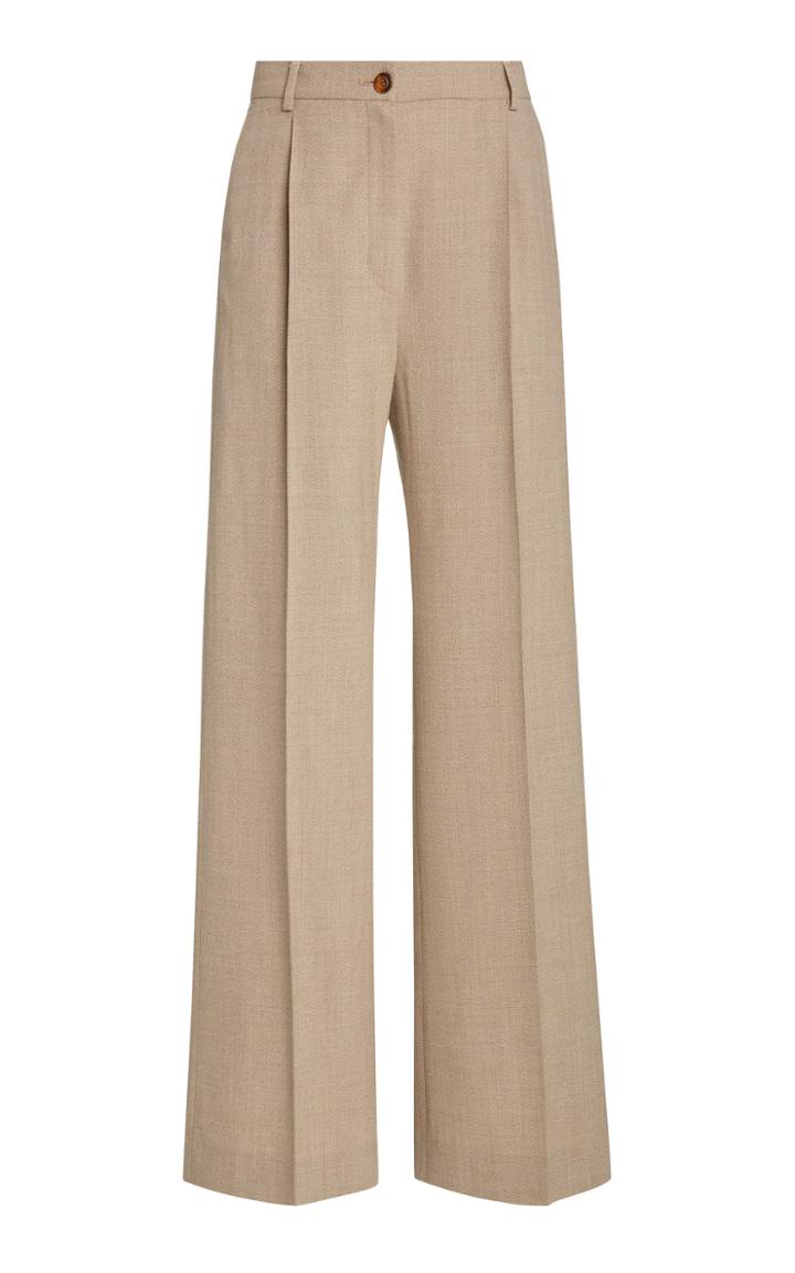 La Collection Phoebe Crepe Wool Trousers