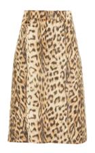 Moda Operandi Victoria Beckham Leopard-print Taffeta A-line Skirt