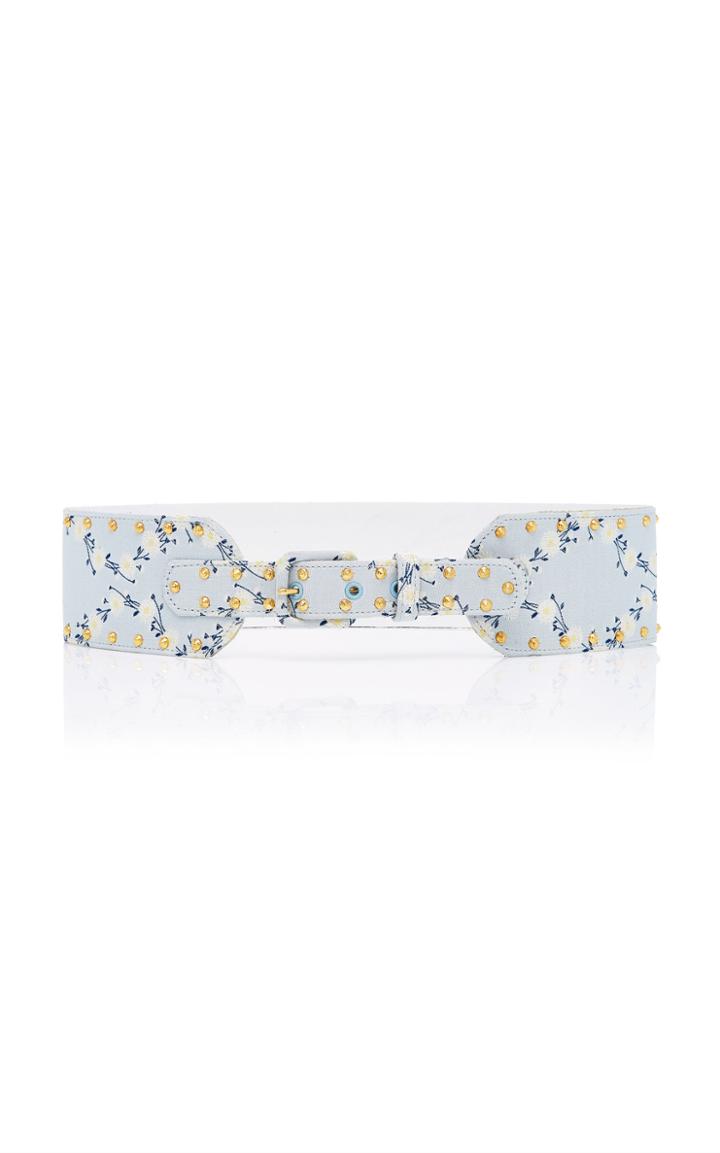 Markarian Ines Blue Floral Belt