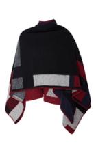 Burberry Color Block Poncho