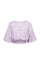 Moda Operandi Peony Lavender Vacation Blouse Size: 6