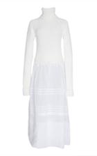 Loewe Cable Knit Wool Cotton Dress