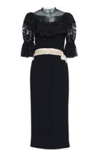 Dolce & Gabbana Lace Bodice Column Dress