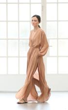 Matteau Swim Open Back Plunge Gauze Dress
