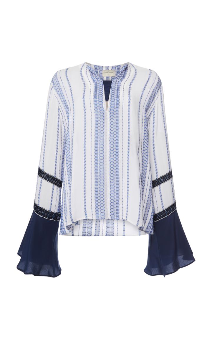 Zeus + Dione Nymph Trimmed Blouse