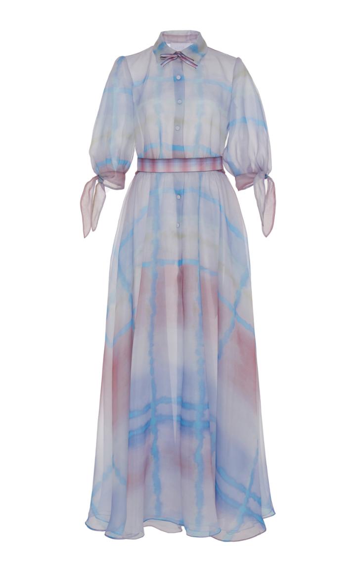 Luisa Beccaria Watercolor Maxi Dress