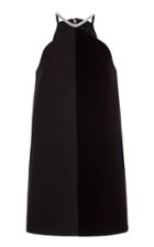 Moda Operandi David Koma Two-tone Crystal-embellished Velvet-neoprene Dress