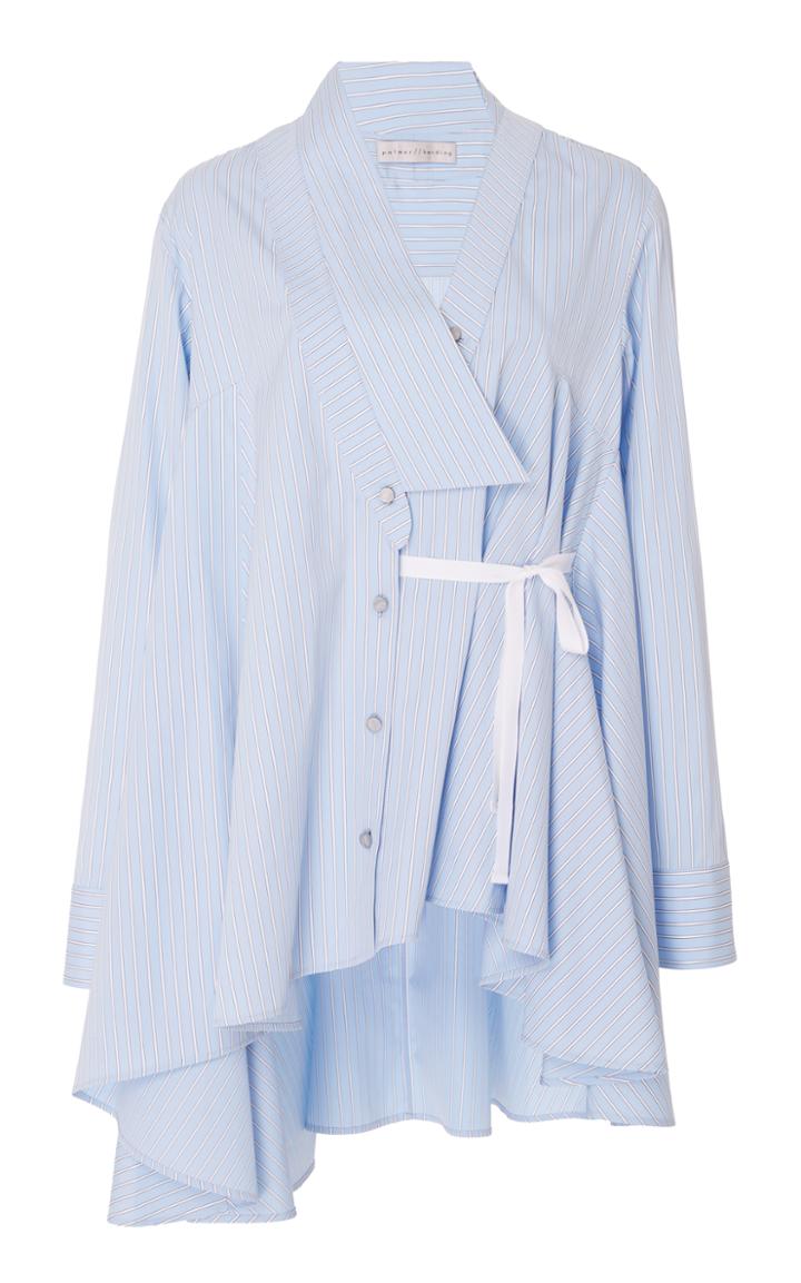 Palmer/harding Palmer//harding Extended Collar Asymmetrical Shirt