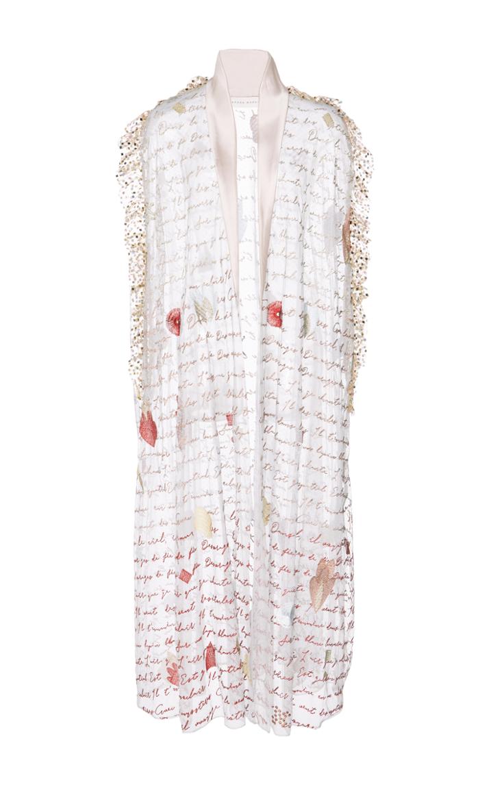 Sandra Mansour Ophelia Embroidered Cape