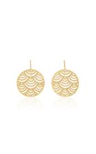 Ilias Lalaounis 18k Gold Nubia Diamond Circle Earrings