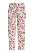 Moda Operandi Loveshackfancy Brentley Printed Pointelle-cotton Skinny Pants