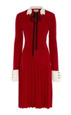 Temperley London Elsie Wool Pleated Mini Dress