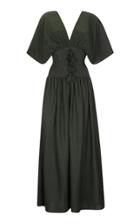 Moda Operandi Escvdo Sana Handwoven Cotton Maxi Dress
