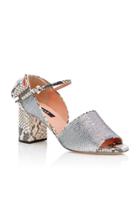 Rochas Snake Heeled Sandal