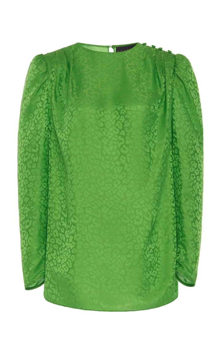 Dundas Leopard-jacquard Blouse