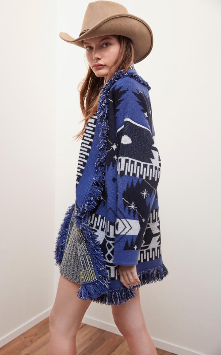 Moda Operandi Alanui Cosmic Icon Fringed Metallic Cashmere Cardigan