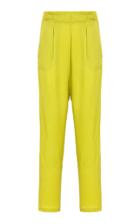 Vanda Jacintho High Waisted Silk Jacquard Pants