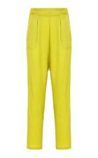 Vanda Jacintho High Waisted Silk Jacquard Pants