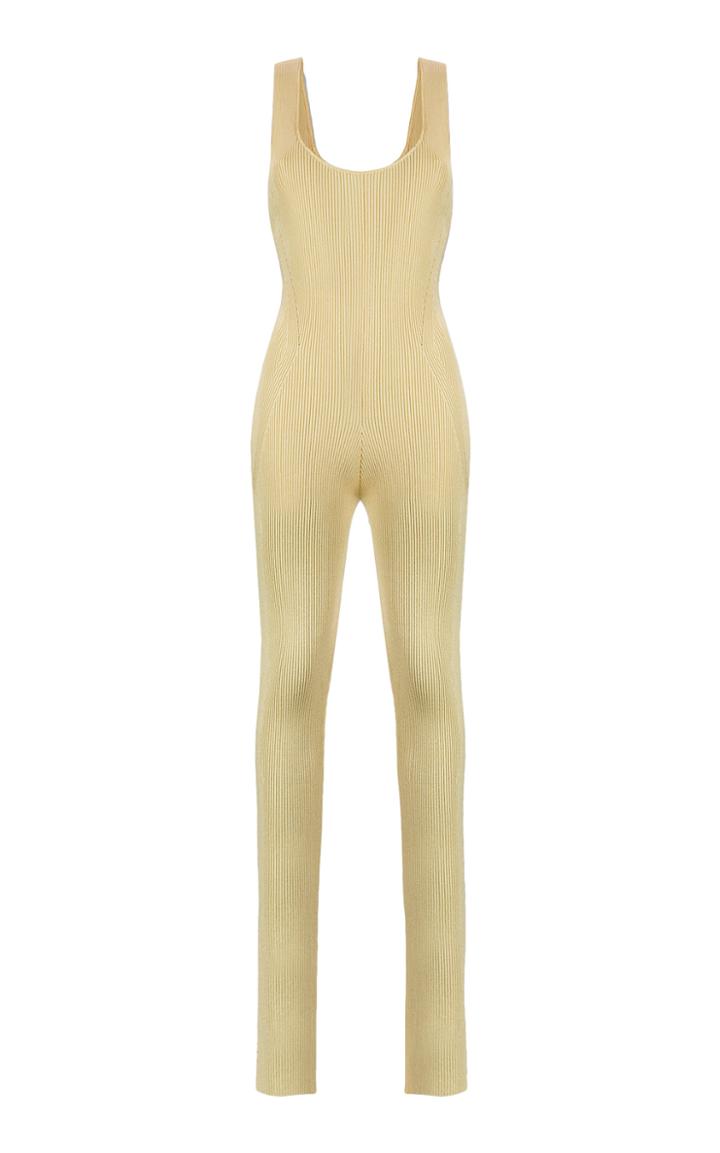 Moda Operandi Bevza Tricot Ribbed-knit Jumpsuit
