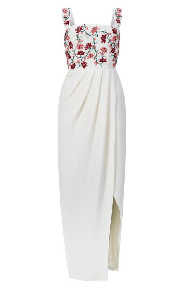 Razan Alazzouni Embellished Crepe Gown