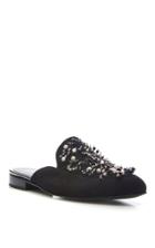 Lanvin Calfskin Mule Slipper With Pearl And Paillets