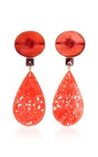 Bahina One-of-a-kind Venetian Glass And Quartz Earrings