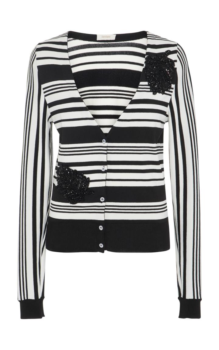 Semsem Striped Cardigan