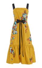 Prabal Gurung Peplum Hem Gathered Waist Dress